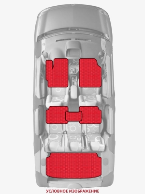 ЭВА коврики «Queen Lux» комплект для Dodge Charger (5G)